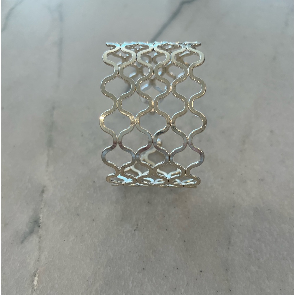 Silver cuff bracelet